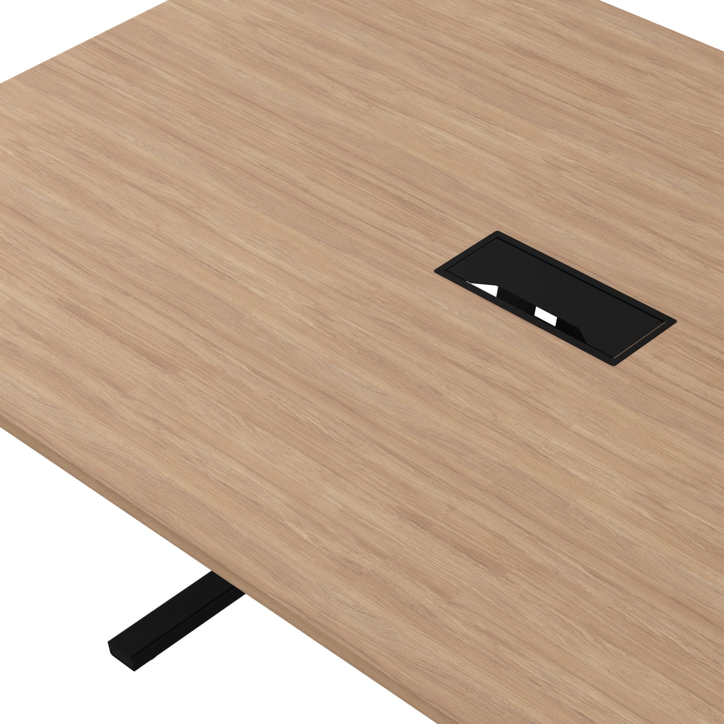 T-EASY Tableau de conférence | 2000 x 1200 mm (8 - 10 personnes), électrifié, chêne ambre