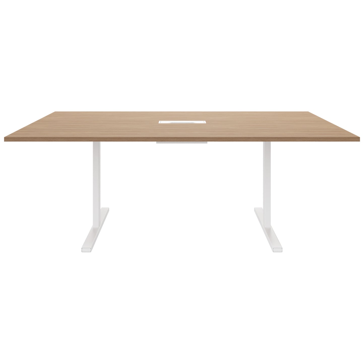 T-EASY Tableau de conférence | 2000 x 1200 mm (8 - 10 personnes), électrifié, chêne ambre