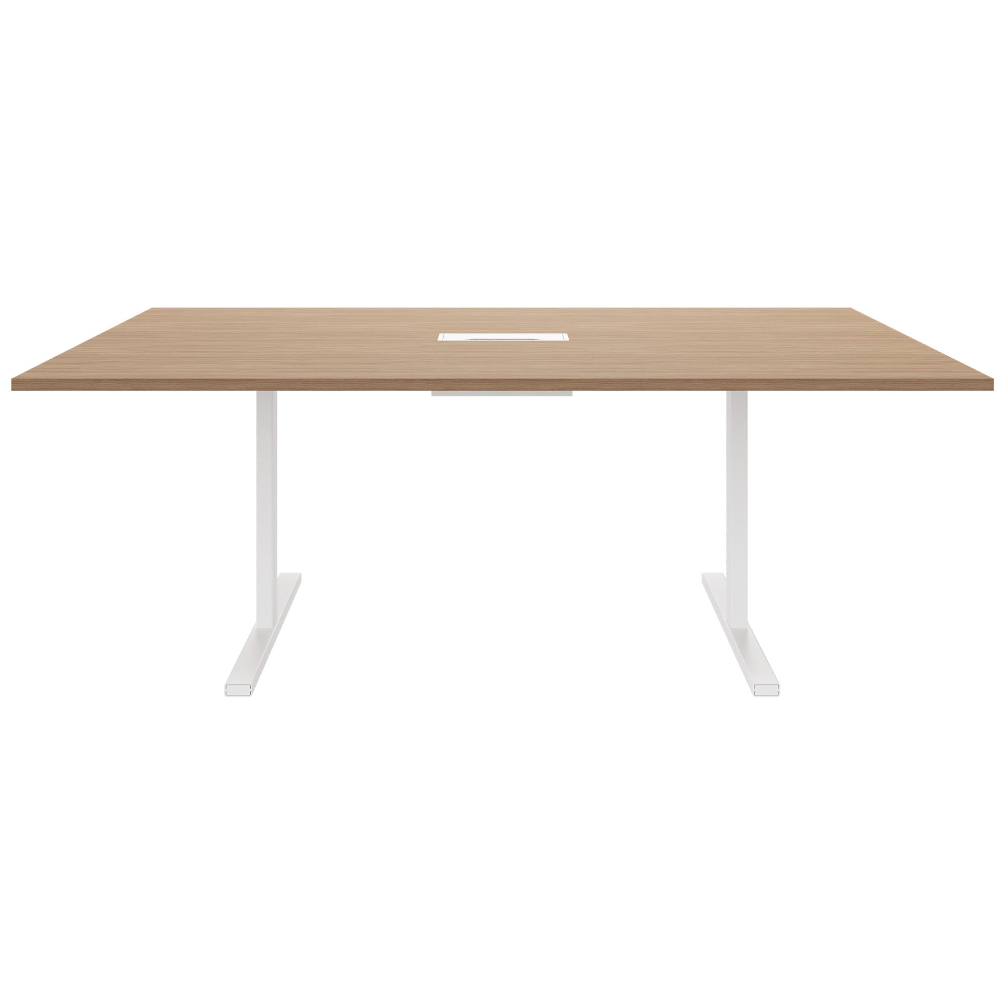 T-EASY Tableau de conférence | 2000 x 1200 mm (8 - 10 personnes), électrifié, chêne ambre