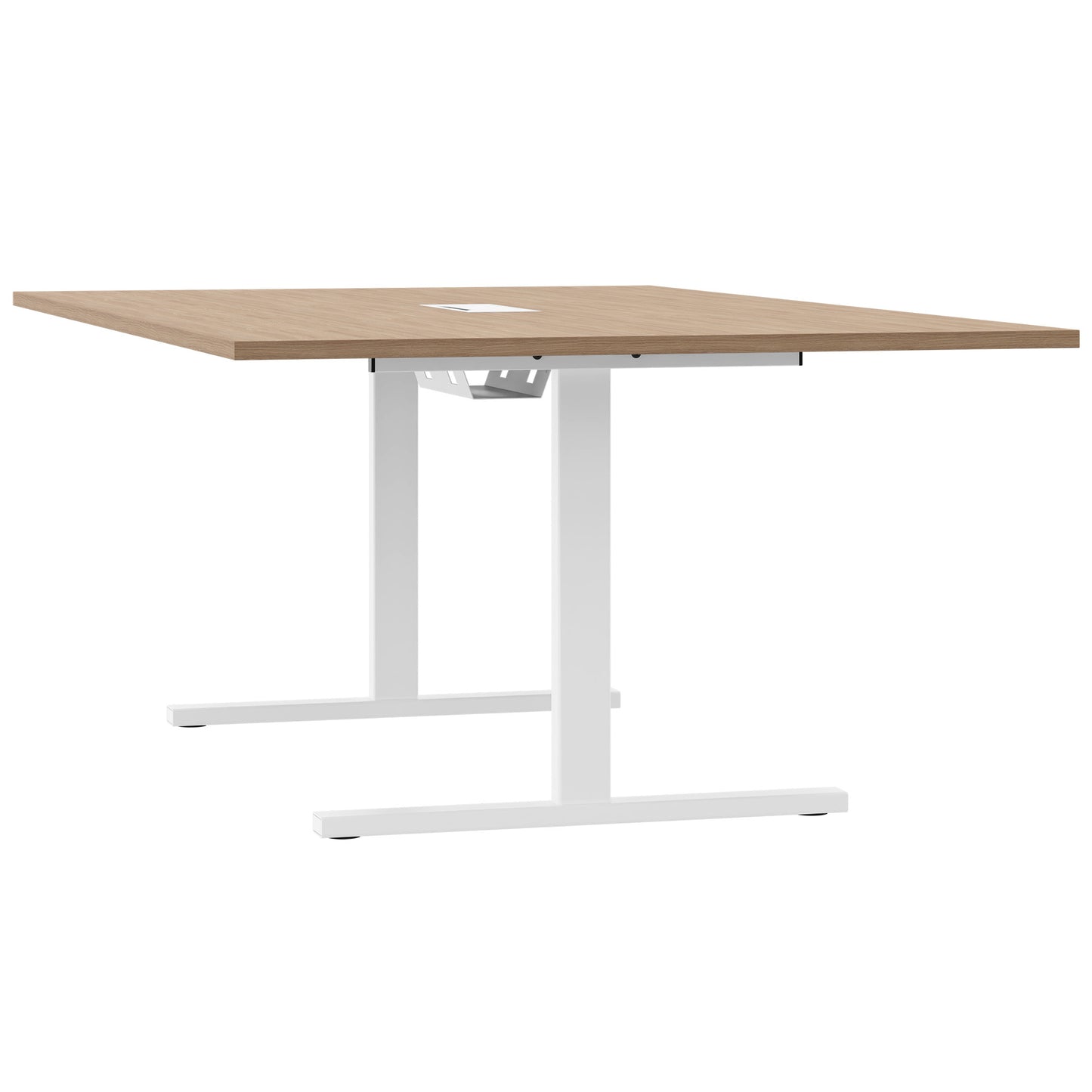 T-EASY Tableau de conférence | 2000 x 1200 mm (8 - 10 personnes), électrifié, chêne ambre