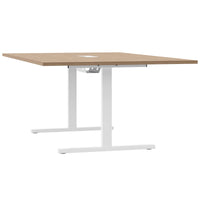 T-EASY Tableau de conférence | 2000 x 1200 mm (8 - 10 personnes), électrifié, chêne ambre