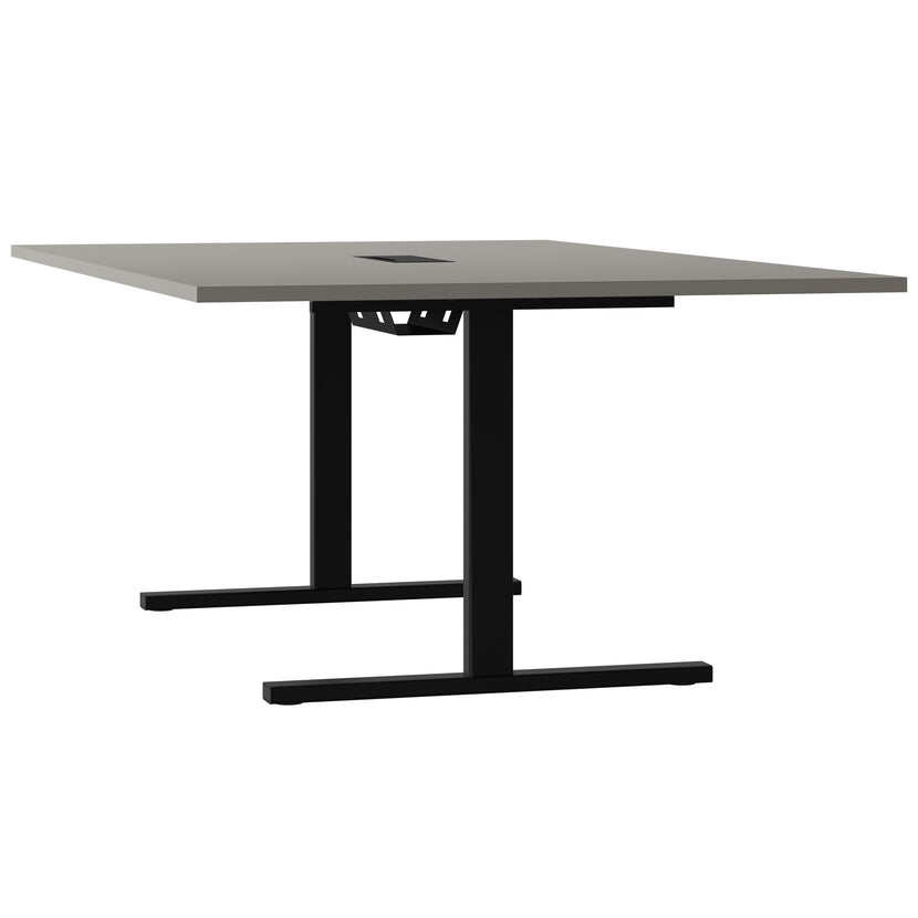T-EASY Tableau de conférence | 2000 x 1200 mm (8 - 10 personnes), électrifié, gris cubanite