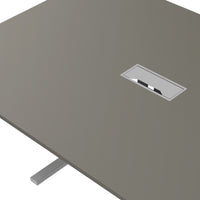 TABELLA DELLA CONFERENZA T-SEY | 2000 x 1200 mm (8-10 persone), grigio elettrificato, cubanite