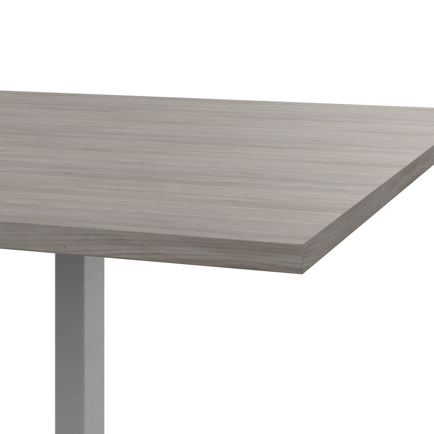 Table de conférence T-EASY | 2000 x 1200 mm (8 - 10 personnes), électrifié, chêne du nord gris