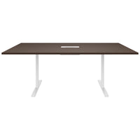 T-EASY conference table | 2000 x 1200 mm (8 - 10 people), electrified, walnut