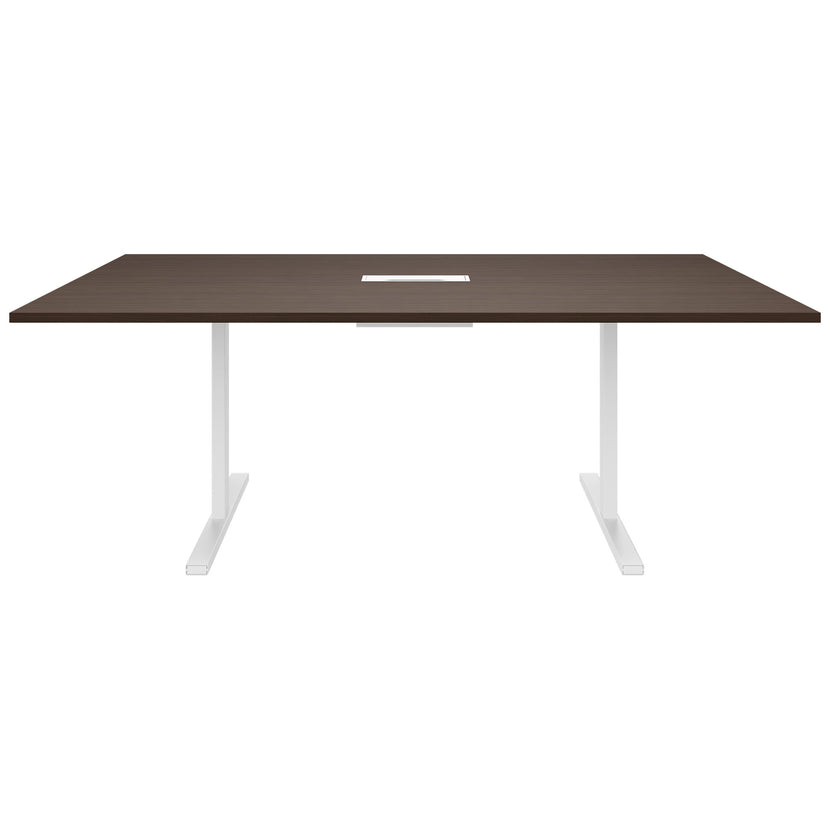 T-EASY Tableau de conférence | 2000 x 1200 mm (8 - 10 personnes), électrifié, noix