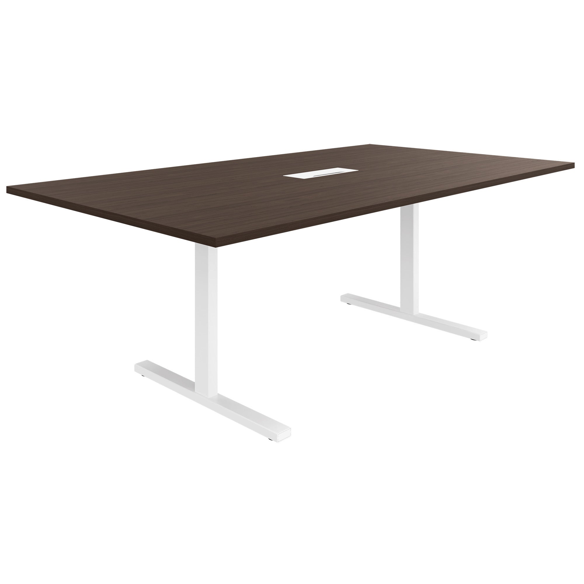 T-EASY Tableau de conférence | 2000 x 1200 mm (8 - 10 personnes), électrifié, noix