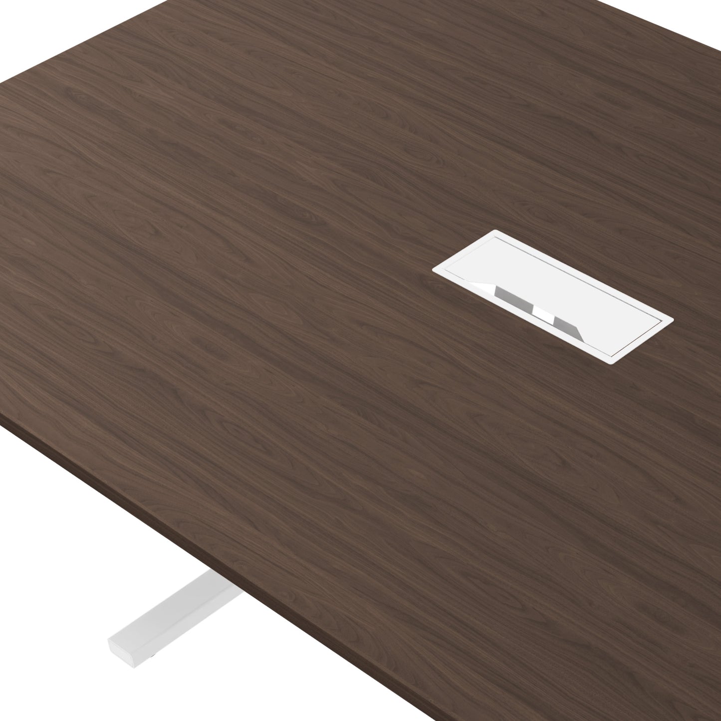 T-EASY conference table | 2000 x 1200 mm (8 - 10 people), electrified, walnut