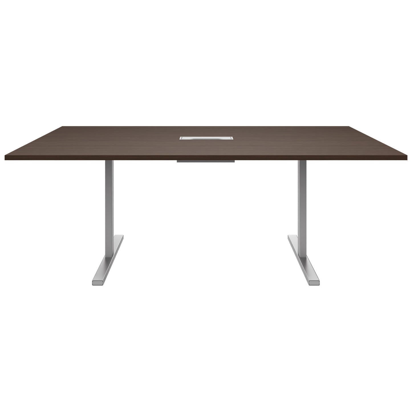 T-EASY conference table | 2000 x 1200 mm (8 - 10 people), electrified, walnut