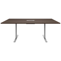 T-EASY conference table | 2000 x 1200 mm (8 - 10 people), electrified, walnut