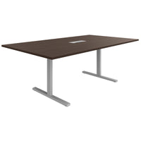 T-EASY conference table | 2000 x 1200 mm (8 - 10 people), electrified, walnut