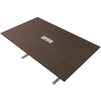 T-EASY conference table | 2000 x 1200 mm (8 - 10 people), electrified, walnut