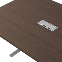 T-EASY conference table | 2000 x 1200 mm (8 - 10 people), electrified, walnut