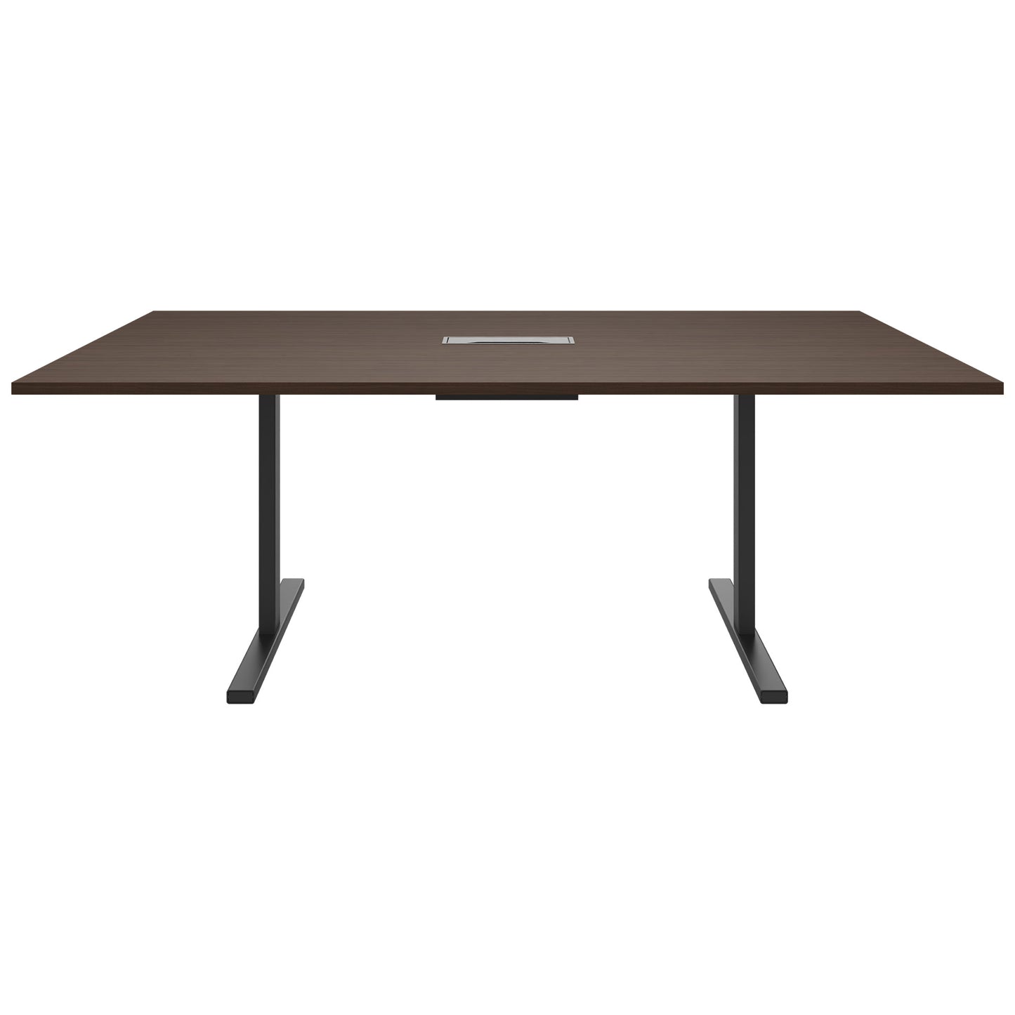 T-EASY conference table | 2000 x 1200 mm (8 - 10 people), electrified, walnut