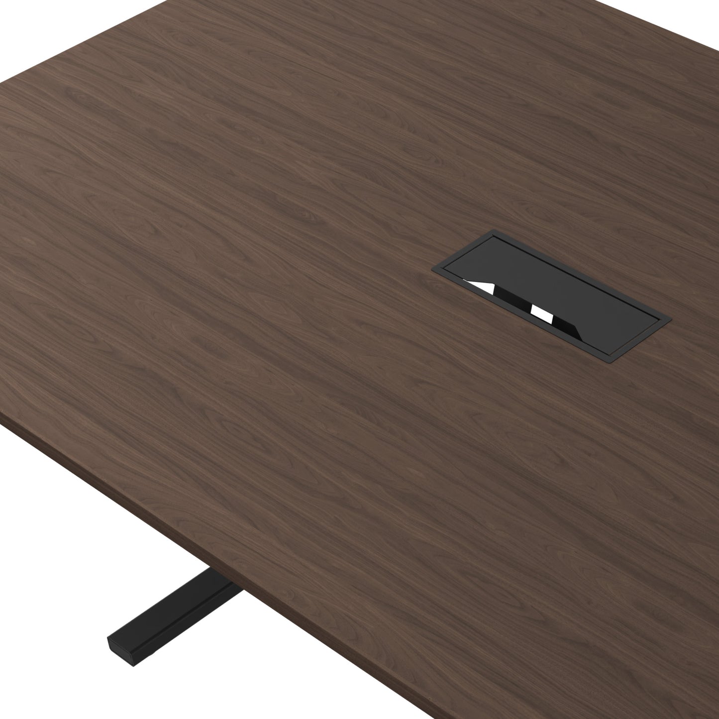 T-EASY conference table | 2000 x 1200 mm (8 - 10 people), electrified, walnut