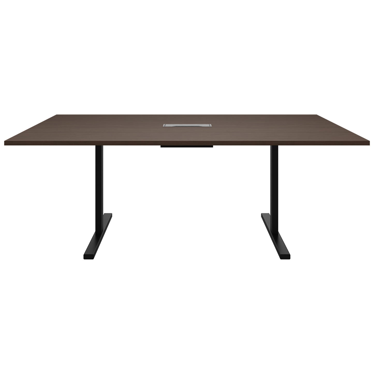 T-EASY conference table | 2000 x 1200 mm (8 - 10 people), electrified, walnut