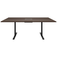 T-EASY conference table | 2000 x 1200 mm (8 - 10 people), electrified, walnut