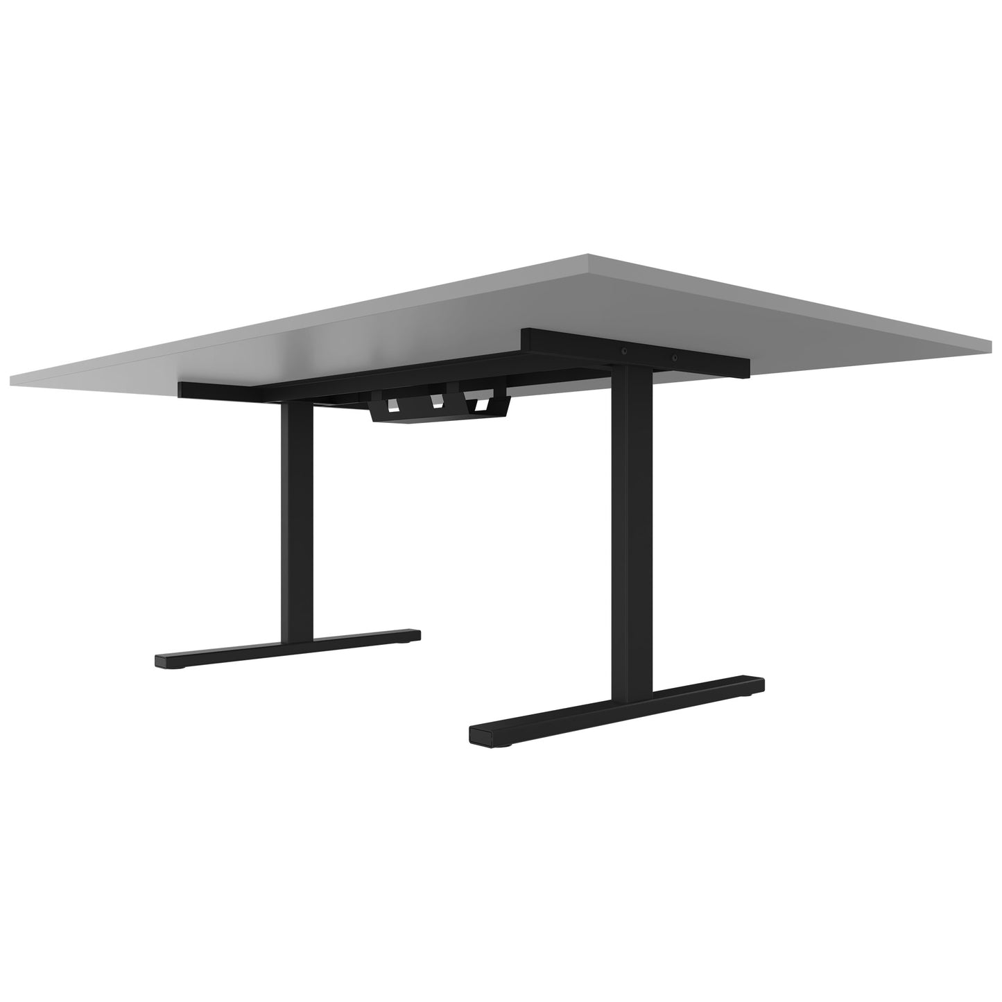 T-EASY Tableau de conférence | 2000 x 1200 mm (8 - 10 personnes), électrifié, gris perlé