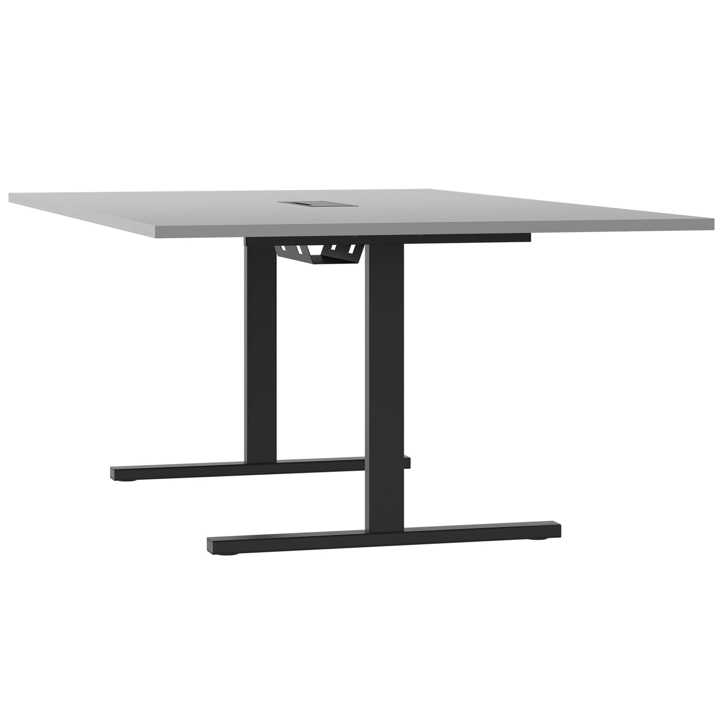 T-EASY conference table | 2000 x 1200 mm (8 - 10 people), electrified, pearl grey