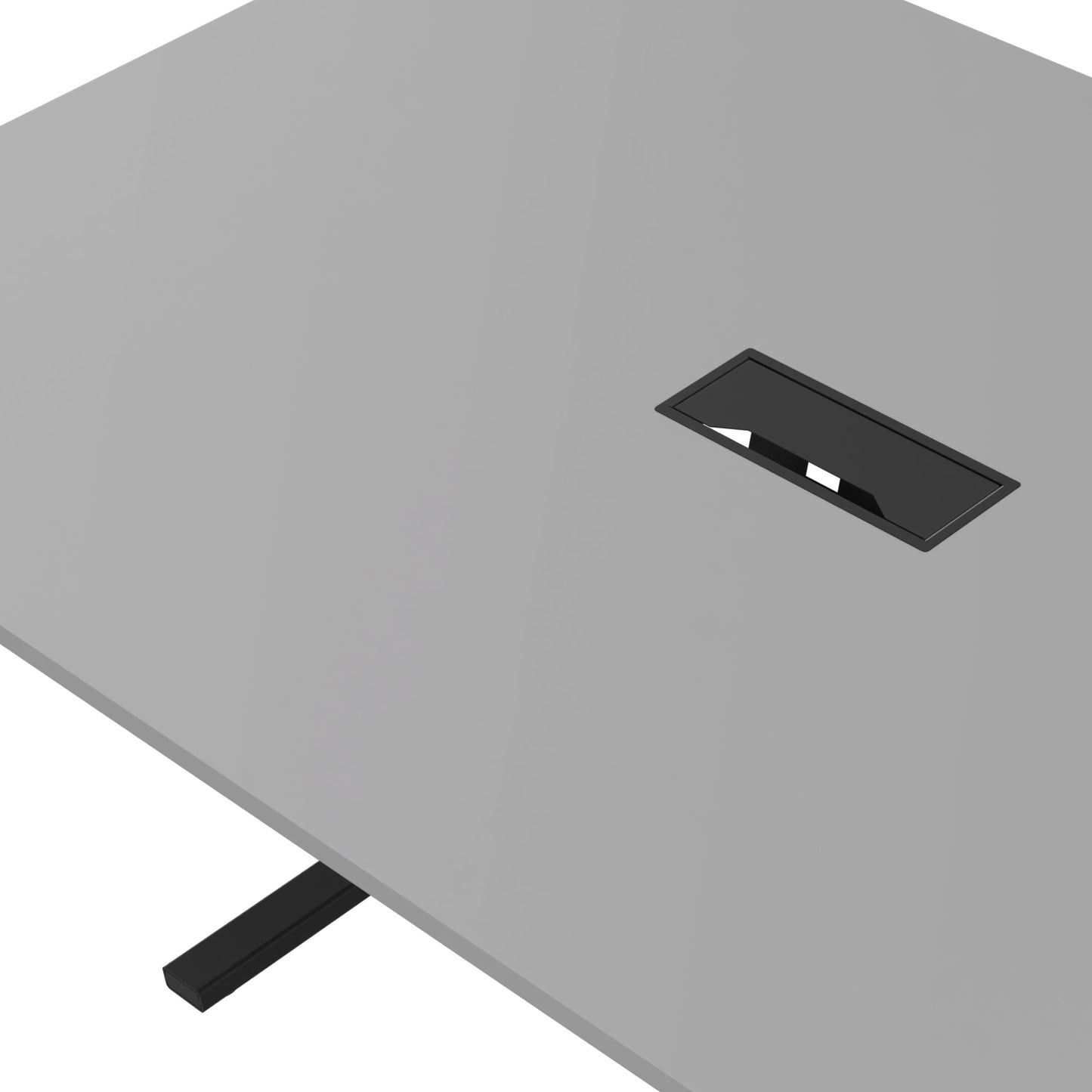 T-EASY Tableau de conférence | 2000 x 1200 mm (8 - 10 personnes), électrifié, gris perlé