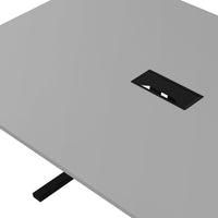 T-EASY Tableau de conférence | 2000 x 1200 mm (8 - 10 personnes), électrifié, gris perlé