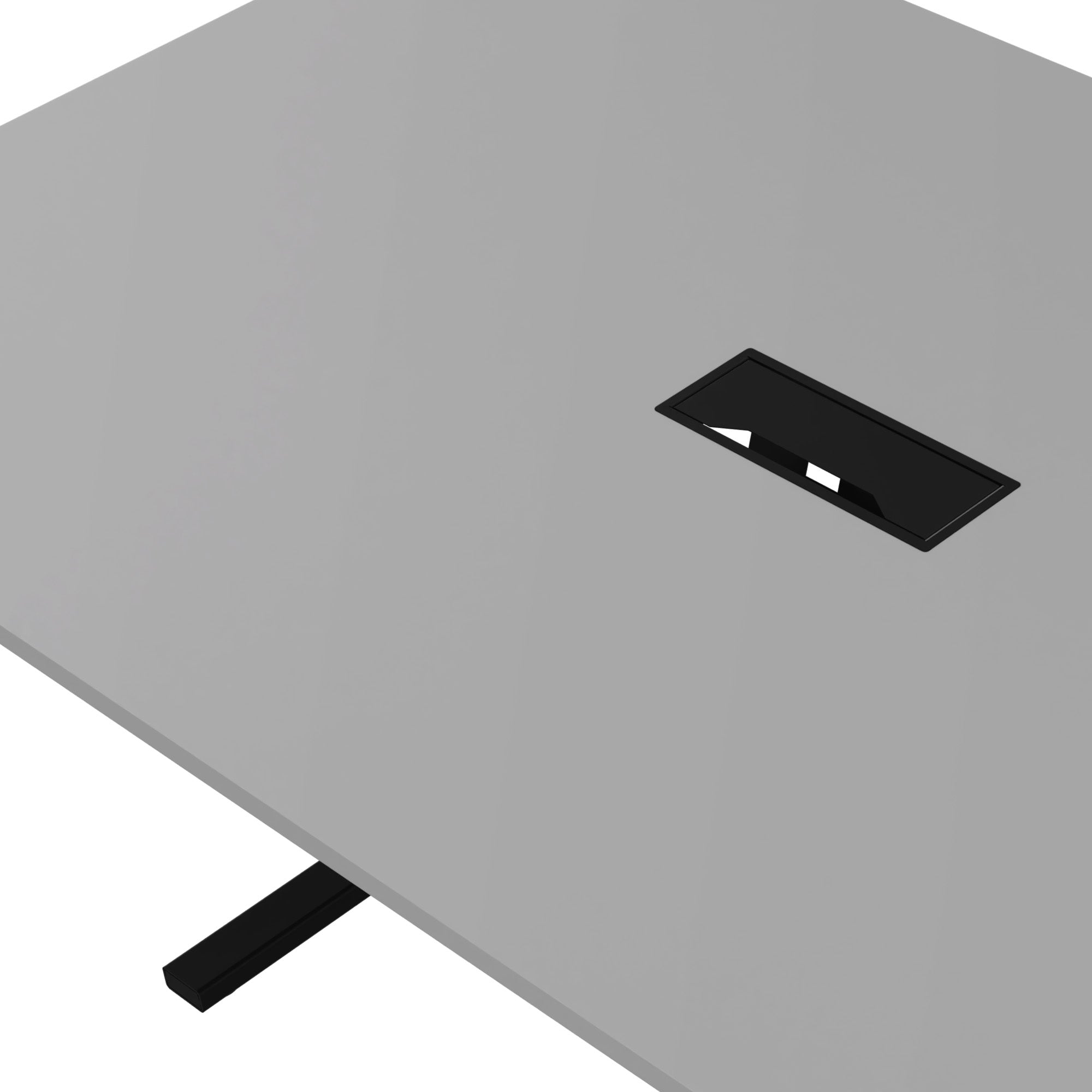 T-EASY Tableau de conférence | 2000 x 1200 mm (8 - 10 personnes), électrifié, gris perlé