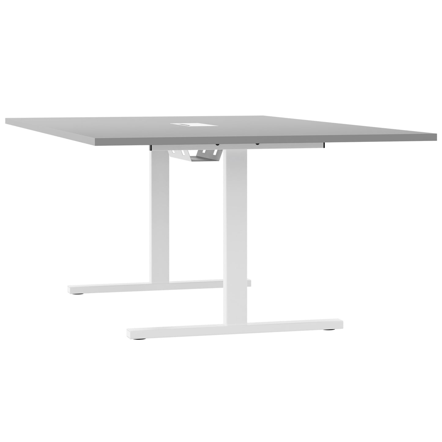 T-EASY conference table | 2000 x 1200 mm (8 - 10 people), electrified, pearl grey