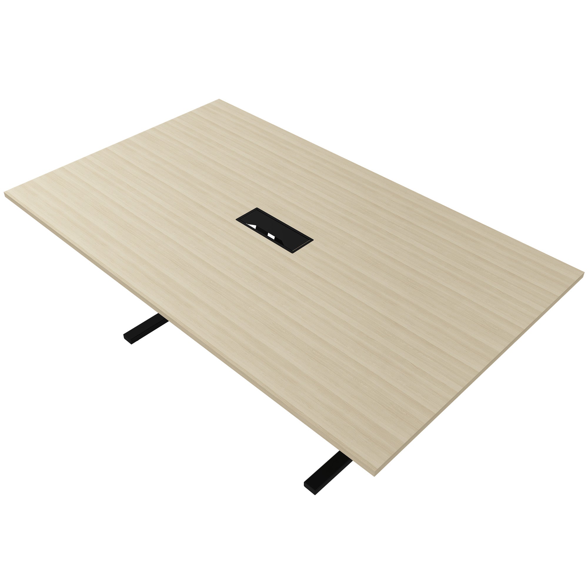 T-EASY Tableau de conférence | 2000 x 1200 mm (8 à 10 personnes), électrifiée, cendres de sable