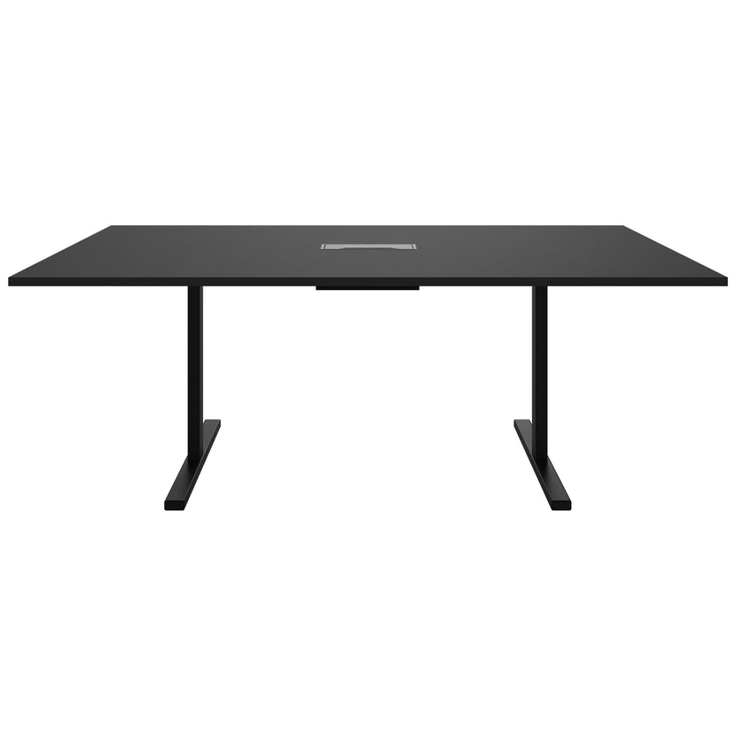T-EASY Tableau de conférence | 2000 x 1200 mm (8 - 10 personnes), électrifié, noir