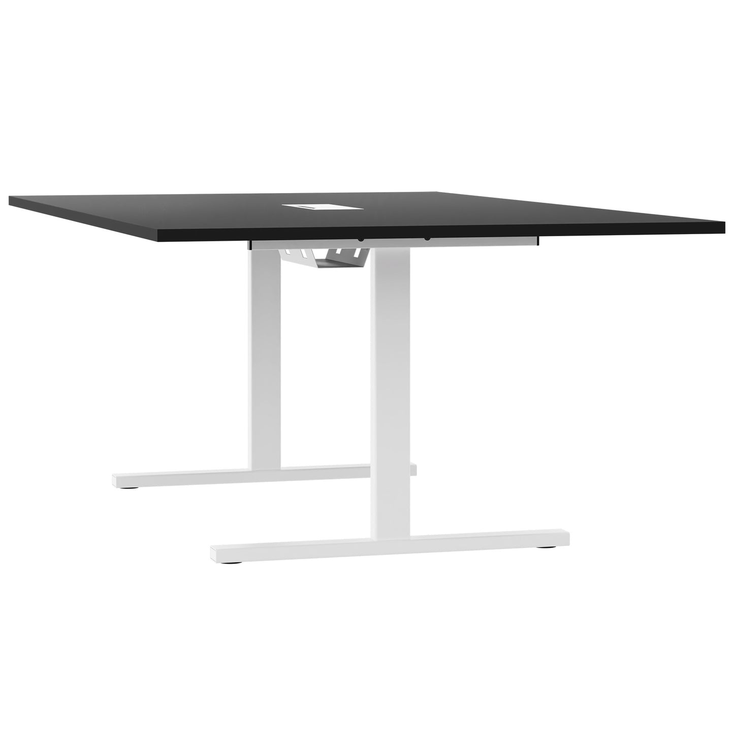 T-EASY conference table | 2000 x 1200 mm (8 - 10 people), electrified, black