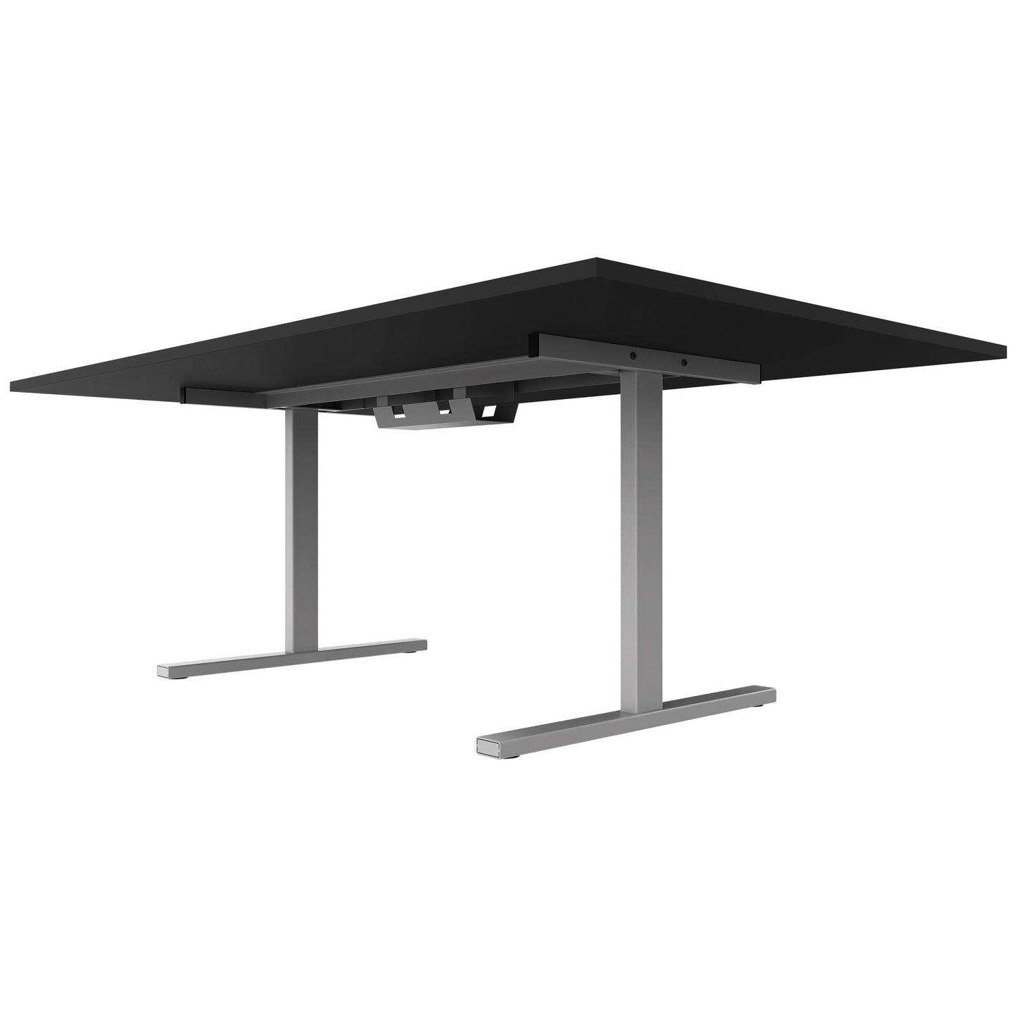 T-EASY conference table | 2000 x 1200 mm (8 - 10 people), electrified, black