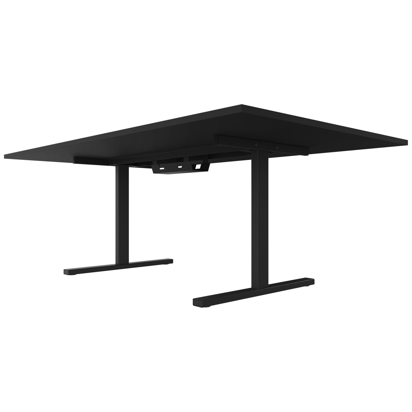 T-EASY conference table | 2000 x 1200 mm (8 - 10 people), electrified, black