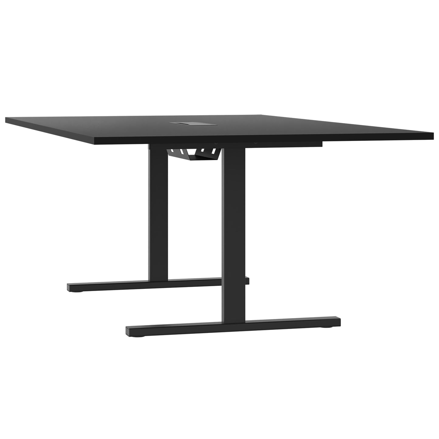 T-EASY conference table | 2000 x 1200 mm (8 - 10 people), electrified, black