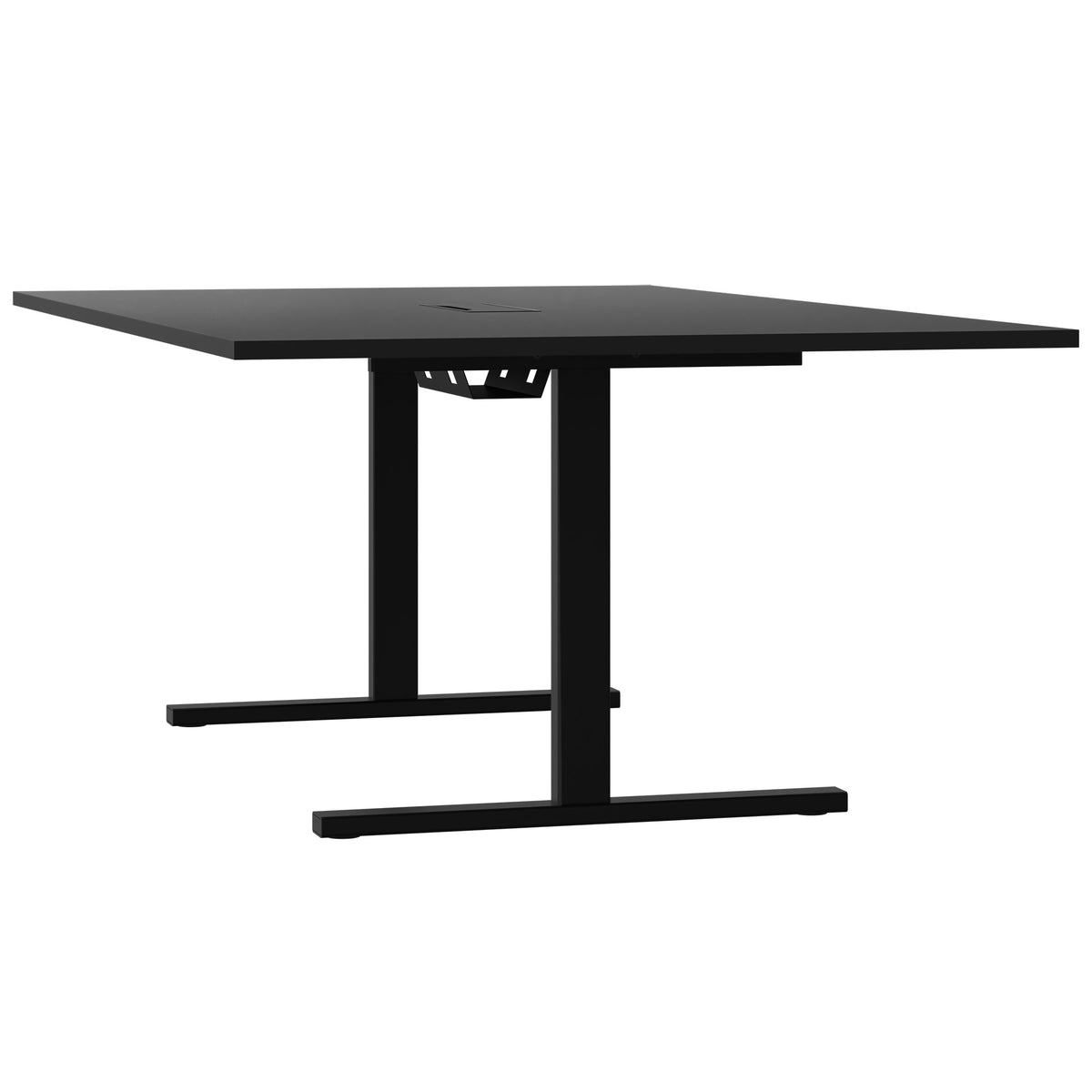 T-EASY Konferenztisch | 2000 x 1200 mm (8 - 10 Personen), elektrifiziert, Schwarz - 4 Lightbox Main Image