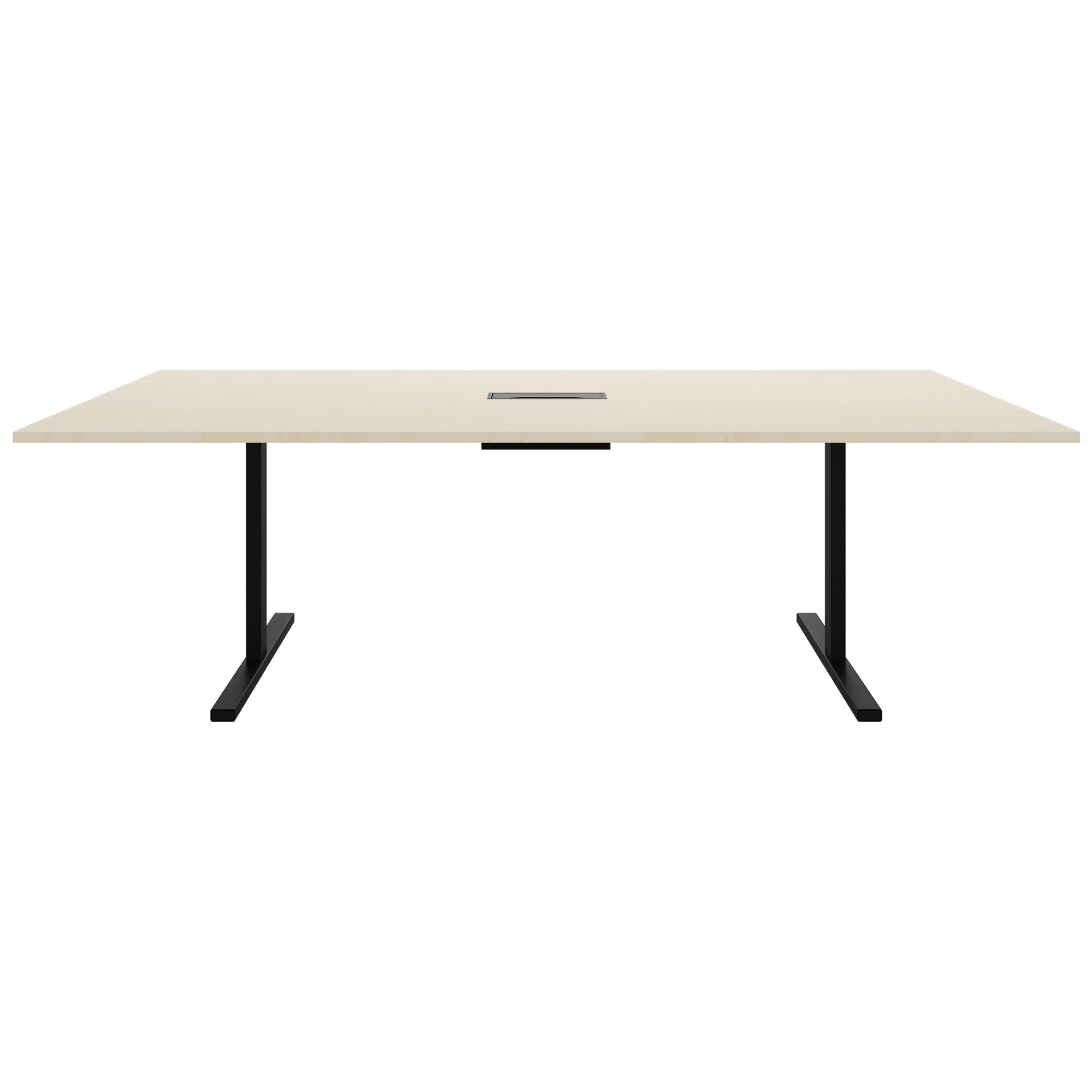 T-EASY Tableau de conférence | 2400 x 1200 mm (10 - 12 personnes), électrifié, érable
