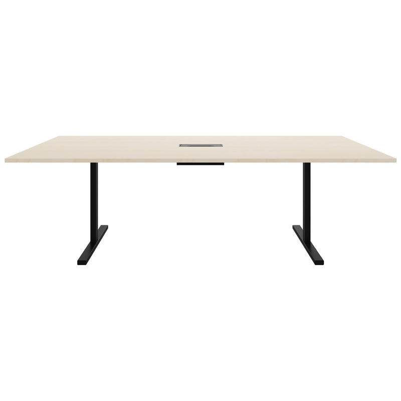 T-EASY Konferenztisch | 2400 x 1200 mm (10 - 12 Personen), elektrifiziert, Ahorn - 3 Main Image