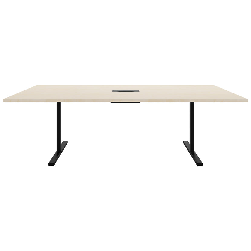 T-EASY Tableau de conférence | 2400 x 1200 mm (10 - 12 personnes), électrifié, érable