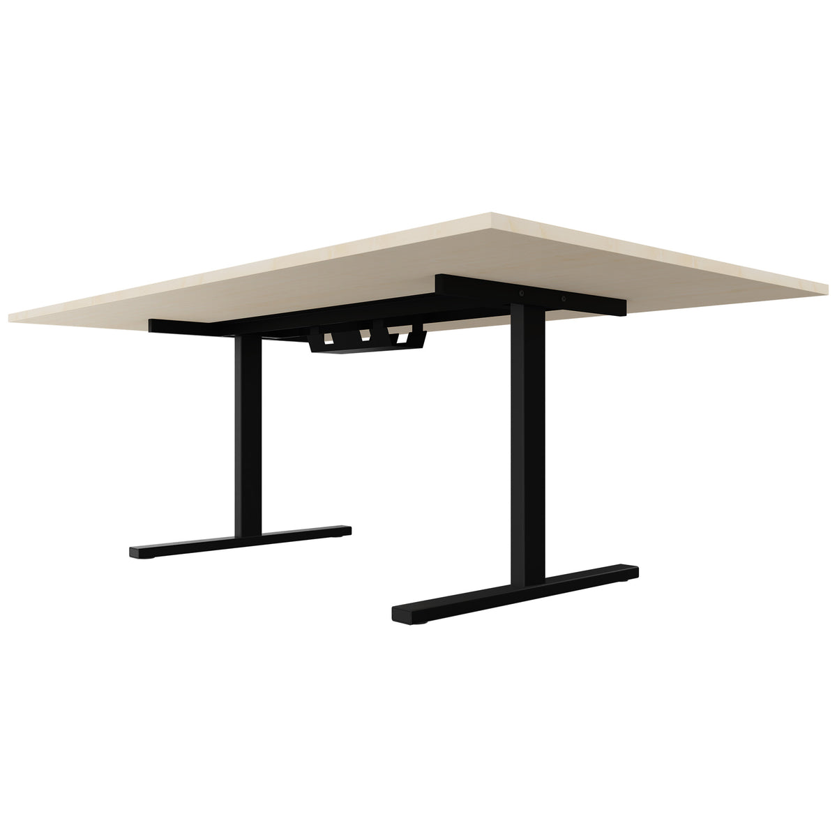 T-EASY Konferenztisch | 2400 x 1200 mm (10 - 12 Personen), elektrifiziert, Ahorn - 4 Lightbox Main Image