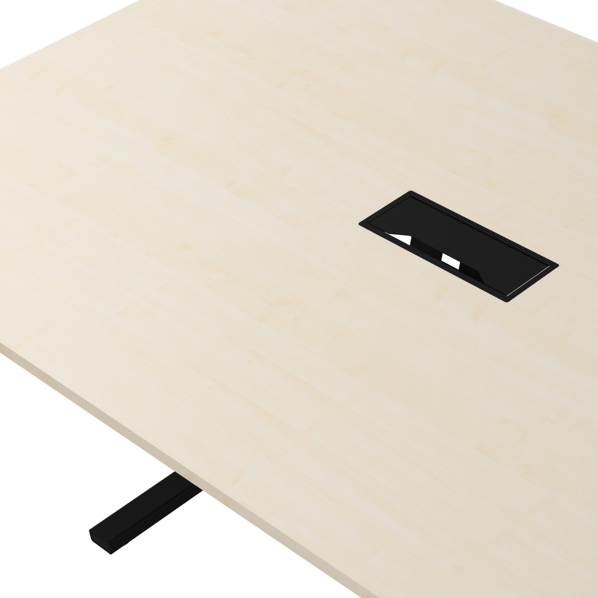 T-EASY Tableau de conférence | 2400 x 1200 mm (10 - 12 personnes), électrifié, érable