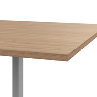 Table de conférence T-EASY | 2400 x 1200 mm (10 - 12 personnes), électrifié, chêne ambré