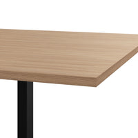 Table de conférence T-EASY | 2400 x 1200 mm (10 - 12 personnes), électrifié, chêne ambré