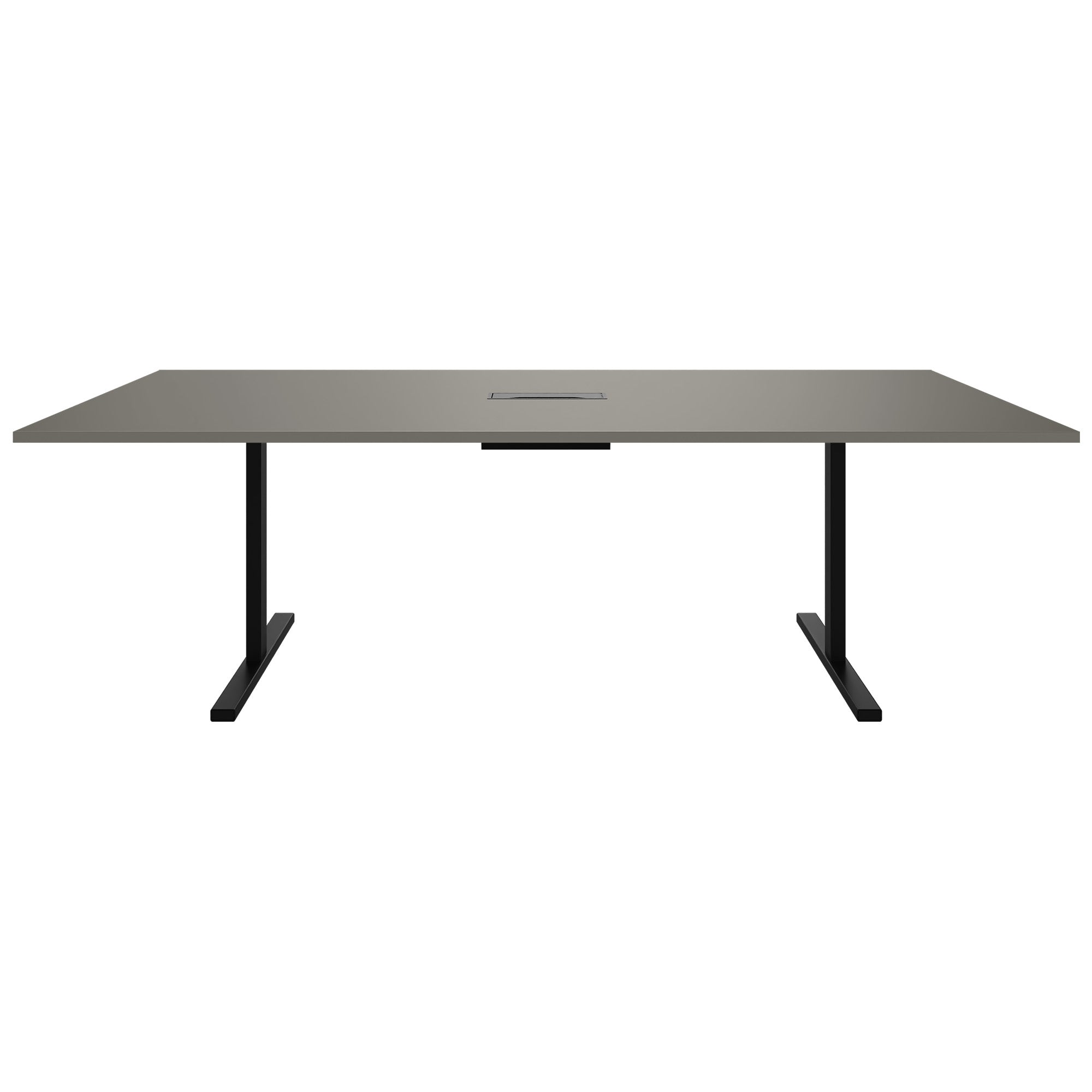 T-EASY Tabella della conferenza | 2400 x 1200 mm (10-12 persone), grigio elettrificato, cubanite