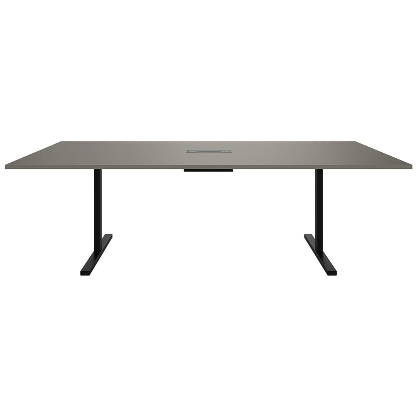 T-EASY Tabella della conferenza | 2400 x 1200 mm (10-12 persone), grigio elettrificato, cubanite
