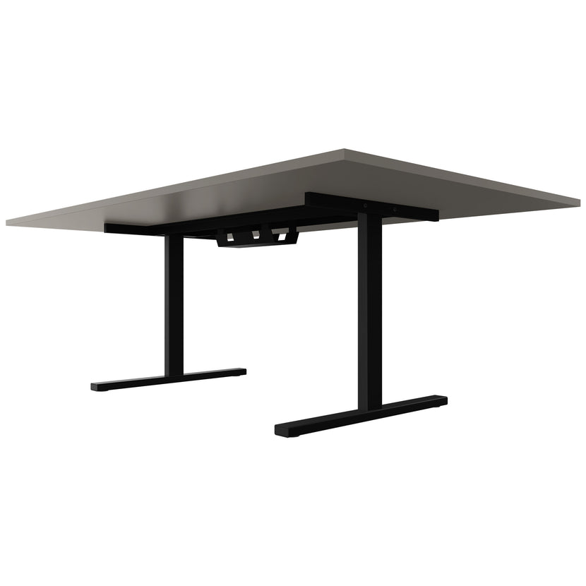 T-EASY Tabella della conferenza | 2400 x 1200 mm (10-12 persone), grigio elettrificato, cubanite