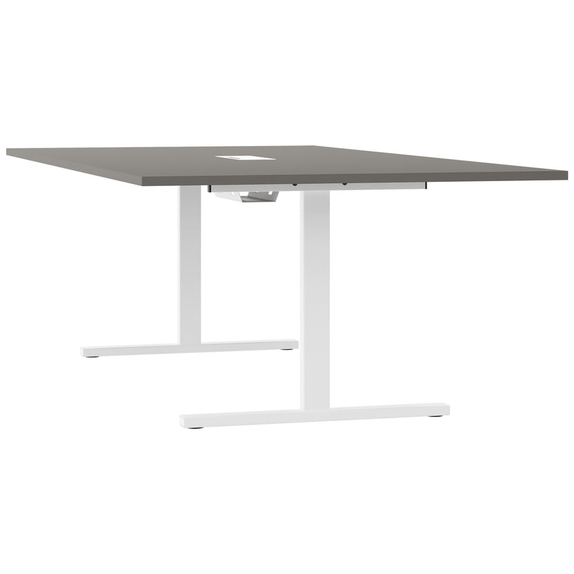 T-EASY Tabella della conferenza | 2400 x 1200 mm (10-12 persone), grigio elettrificato, cubanite