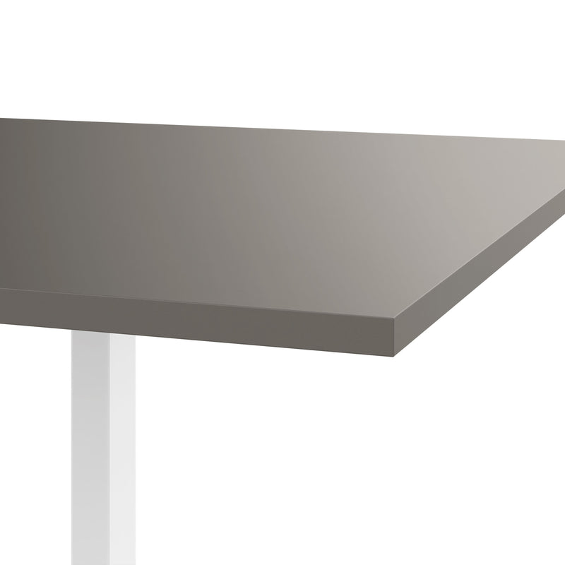 T-EASY Konferenztisch | 2400 x 1200 mm (10 - 12 Personen), elektrifiziert, Cubanitgrau - 13 Main Image