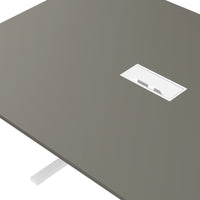 TABELLA DELLA CONFERENZA T-SEY | 2400 x 1200 mm (10-12 persone), grigio elettrificato, cubanite