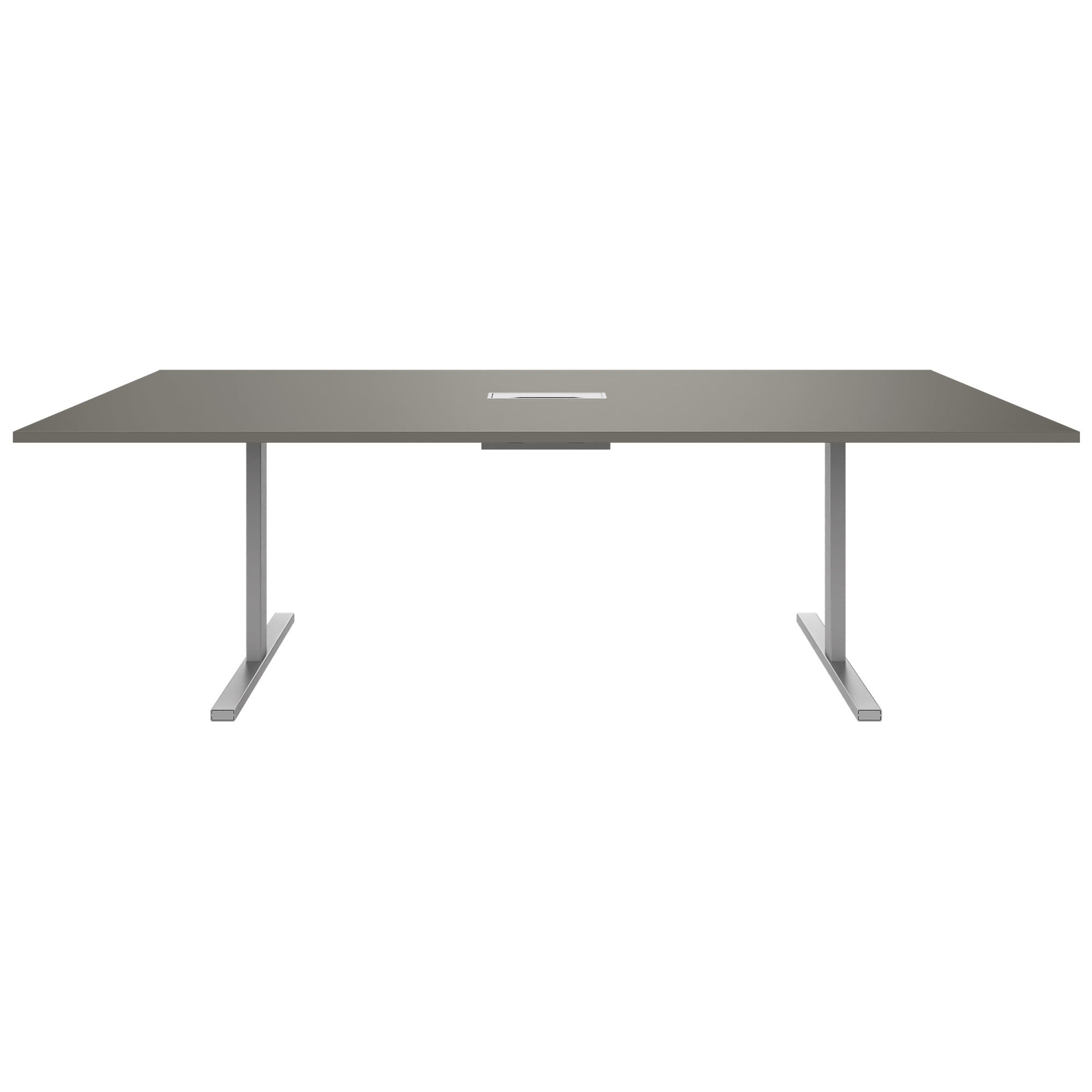 T-EASY Tabella della conferenza | 2400 x 1200 mm (10-12 persone), grigio elettrificato, cubanite