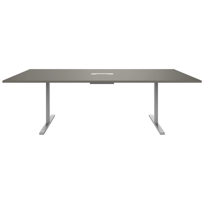 T-EASY Tabella della conferenza | 2400 x 1200 mm (10-12 persone), grigio elettrificato, cubanite