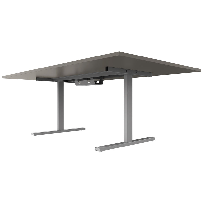 T-EASY Tabella della conferenza | 2400 x 1200 mm (10-12 persone), grigio elettrificato, cubanite